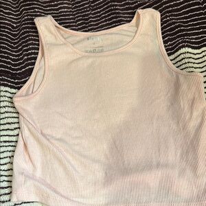 Women's Ribbed Tank Top - Peach